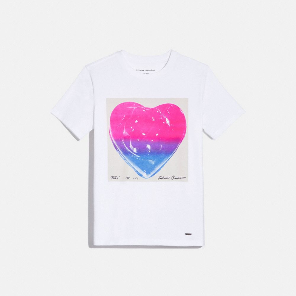CAMISETA DE CORAZ&Oacute;N DE GELATINA ROSA Y AZUL DE RICHARD BERNSTEIN PARA COACH
