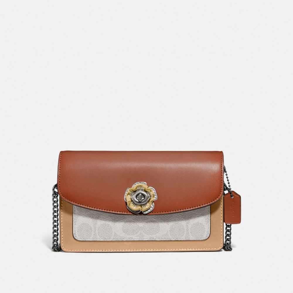 PARKER CROSSBODY IN COLORBLOCK SIGNATURE CANVAS