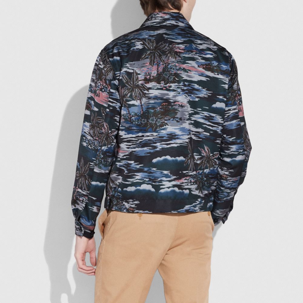 HAWAIIAN PRINT SKATER JACKET - Alternate View 2