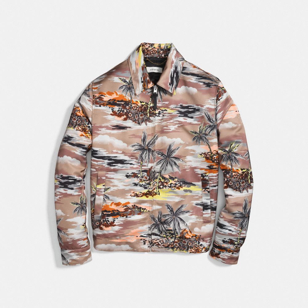 HAWAIIAN PRINT SKATER JACKET - Alternate View 1