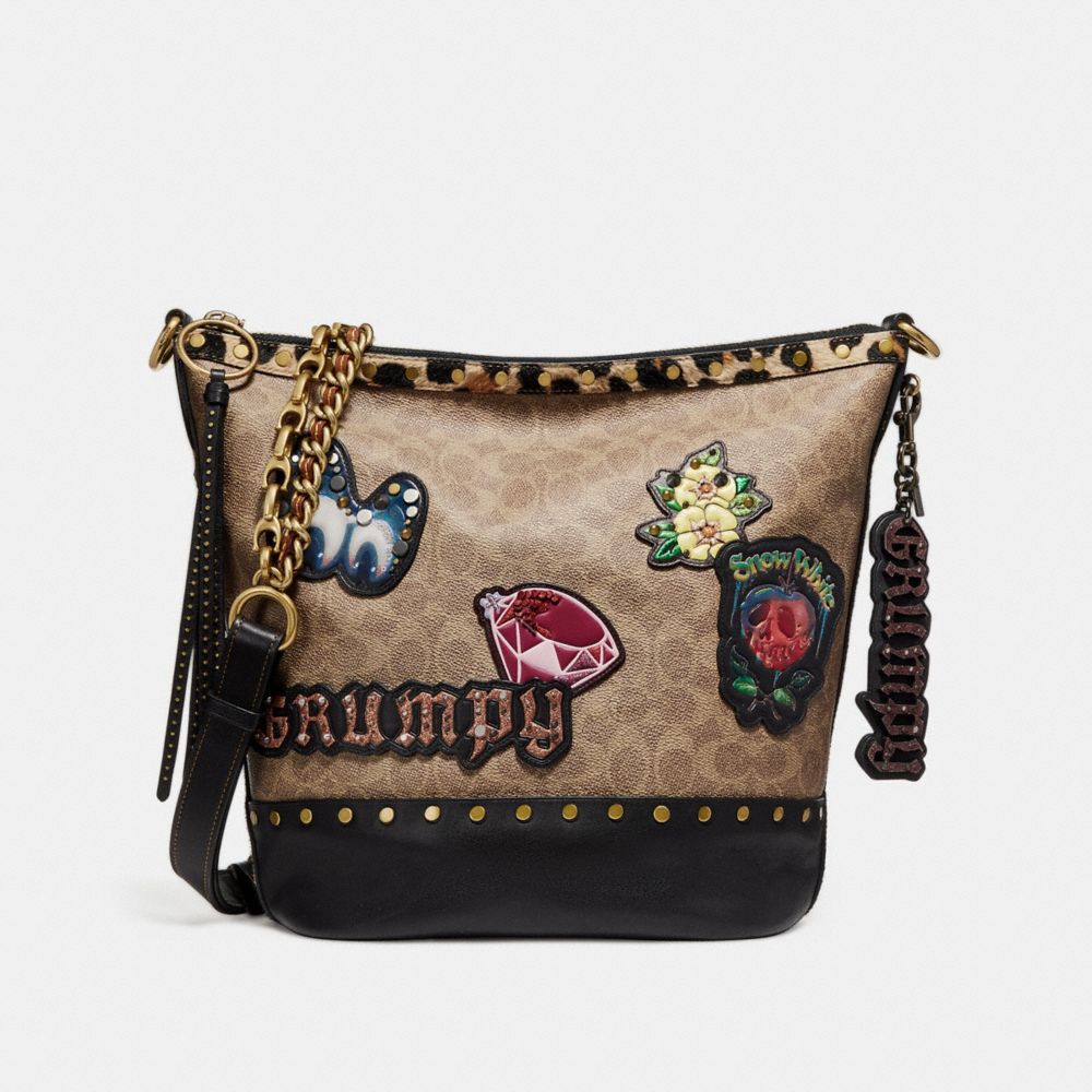 DISNEY X COACH GRUMPY SIGNATURE BAG CHARM - Alternate View 1