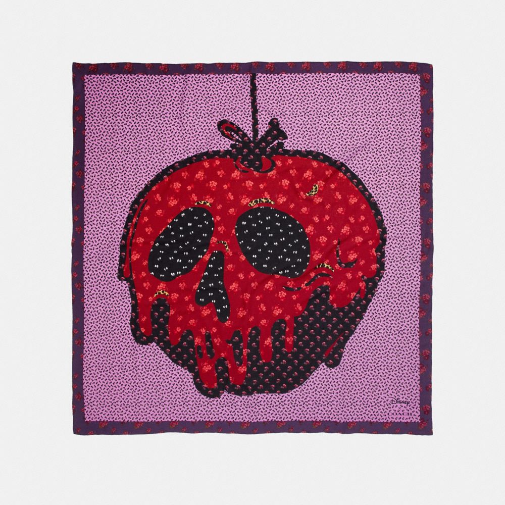 DISNEY X COACH POISON APPLE PATCHWORK SCARF
