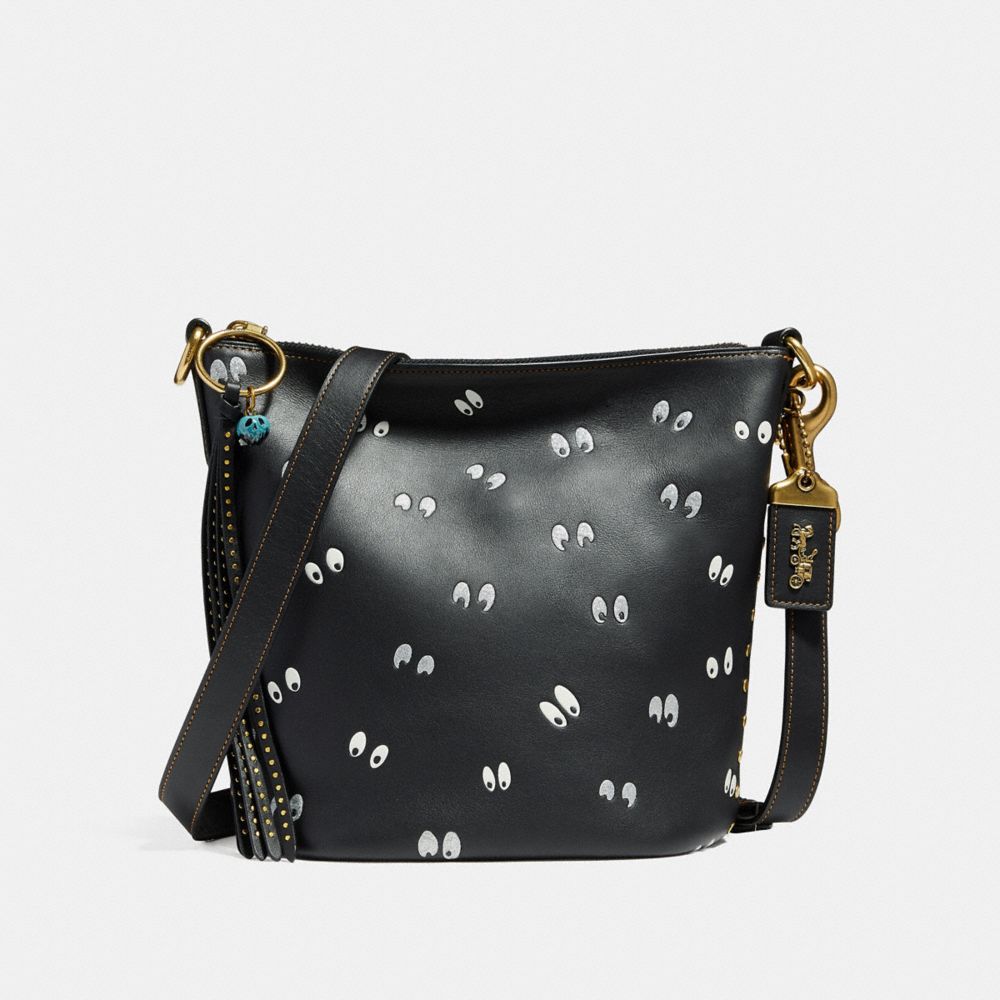 DISNEY X COACH DUFFLE 20 WITH SPOOKY EYES PRINT
