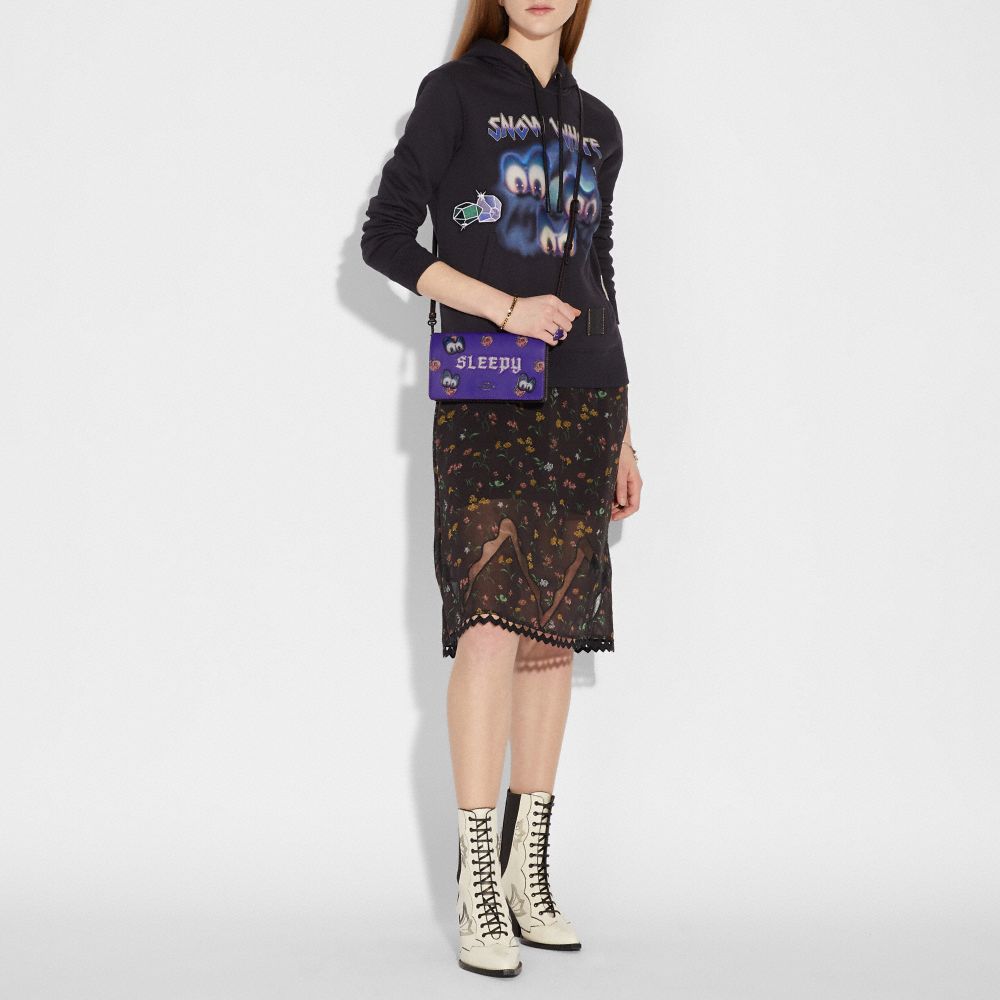 DISNEY X COACH SLEEPY FOLDOVER CROSSBODY CLUTCH - Alternate View 1