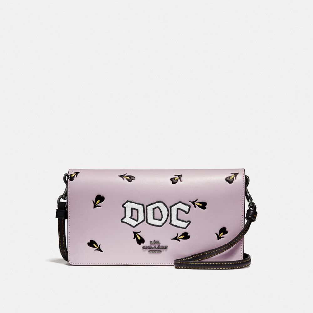DISNEY X COACH DOC FOLDOVER CROSSBODY CLUTCH