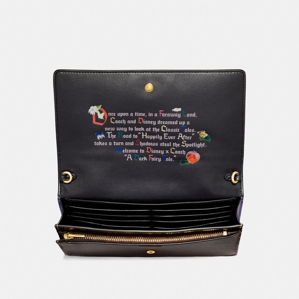 DISNEY X COACH SNOW WHITE FOLDOVER CROSSBODY CLUTCH - Alternate View 3