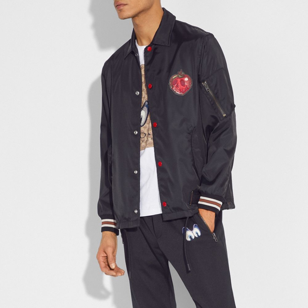 DISNEY X COACH POISON APPLE COACH'S JACKET - Alternate View 1
