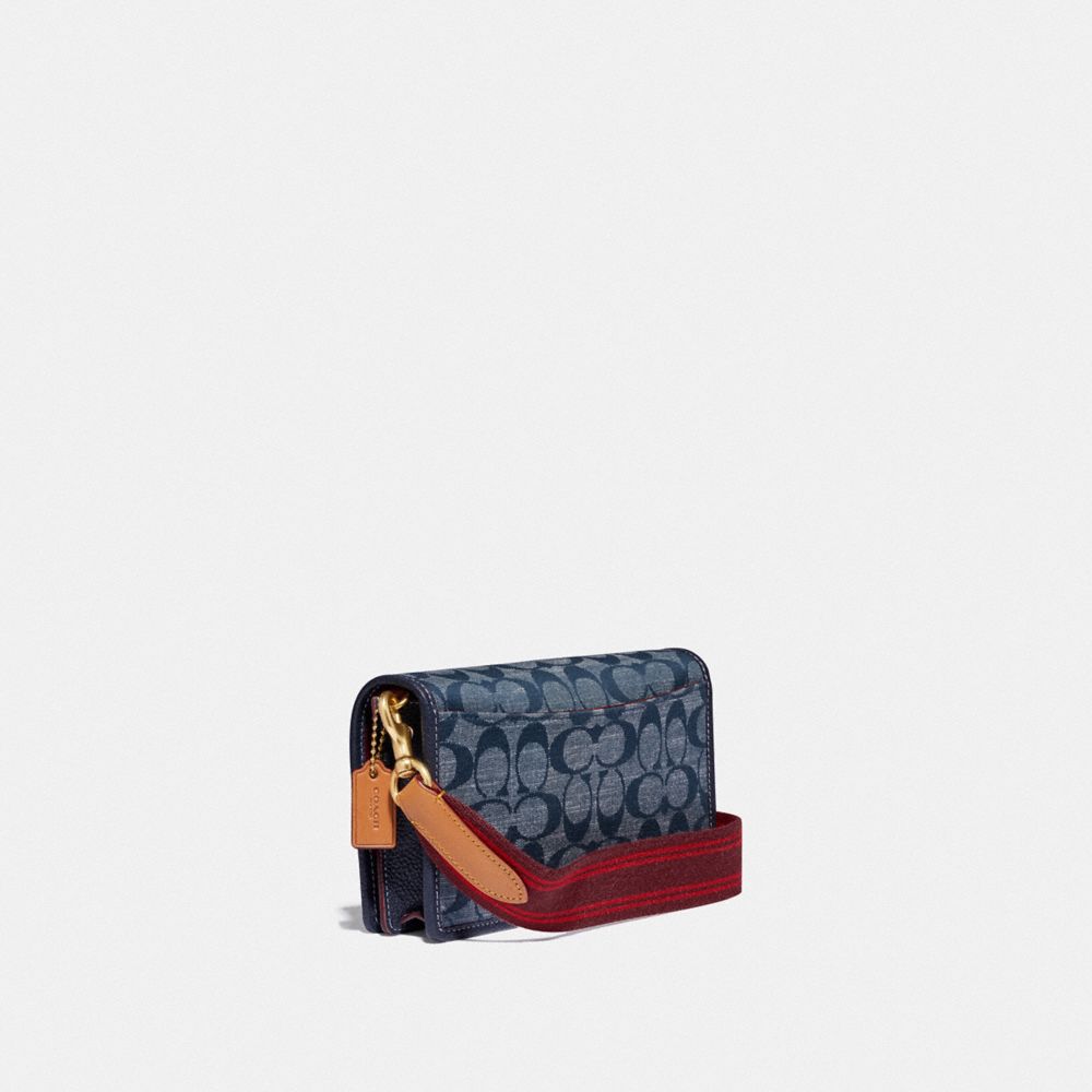 HAYDEN FOLDOVER CROSSBODY IN SIGNATURE CHAMBRAY - Alternate View 1