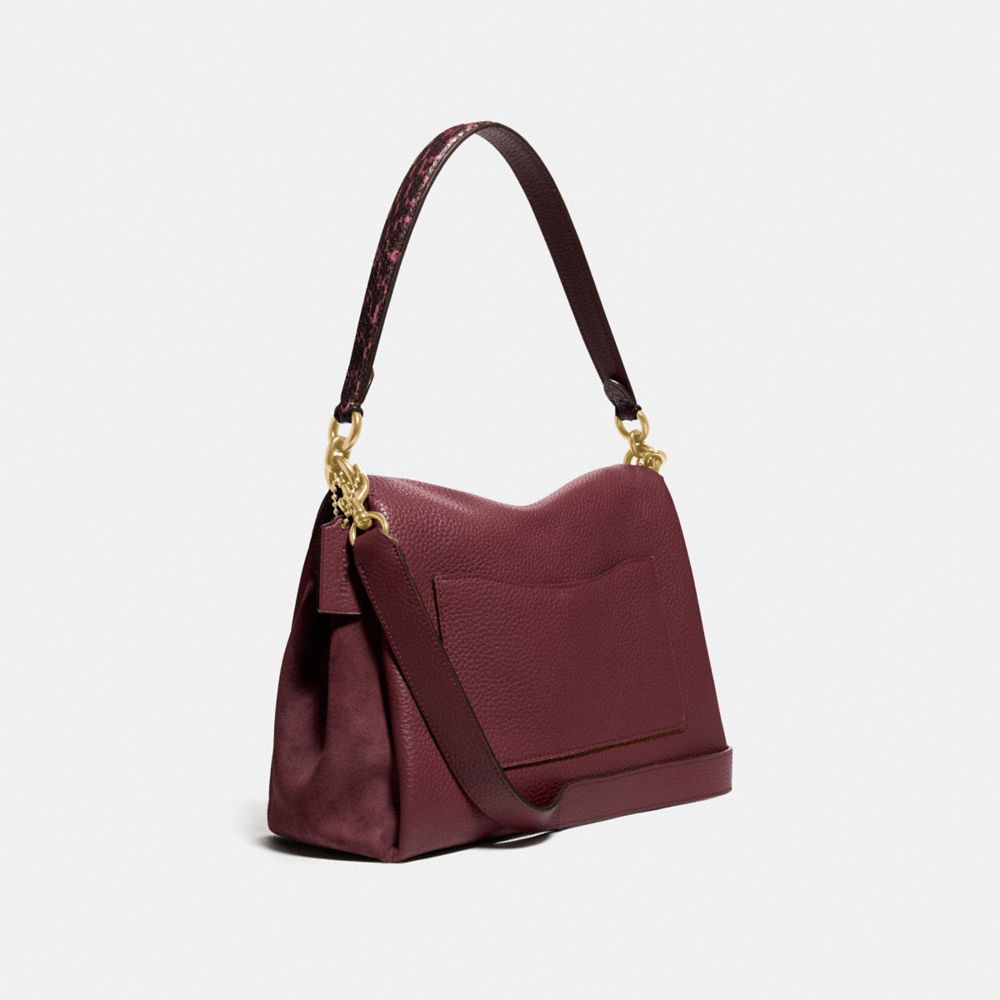 MAY SHOULDER BAG WITH SNAKESKIN DETAIL - Alternate View 1