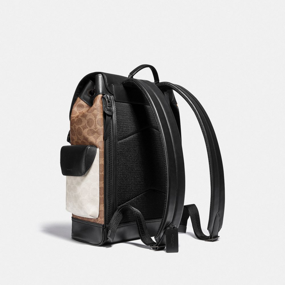 RIVINGTON BACKPACK IN COLORBLOCK SIGNATURE CANVAS - Alternate View 1