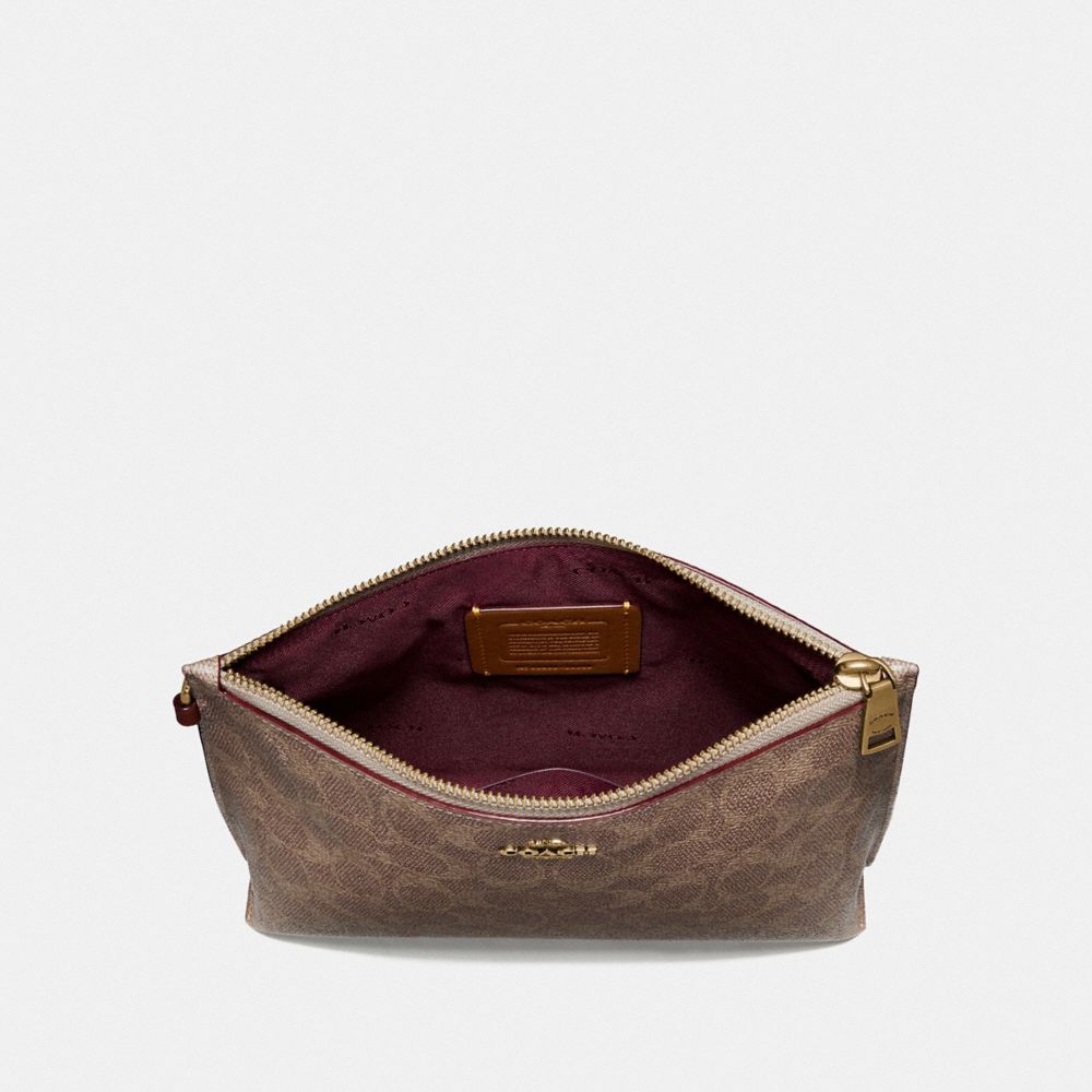 CHARLIE POUCH IN COLORBLOCK SIGNATURE CANVAS - Alternate View 1