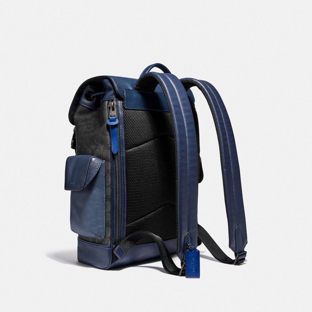 RIVINGTON BACKPACK IN SIGNATURE CANVAS WITH COACH PATCH - Alternate View 1