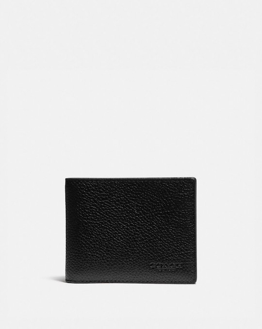 SLIM BILLFOLD WALLET WITH SIGNATURE CANVAS DETAIL