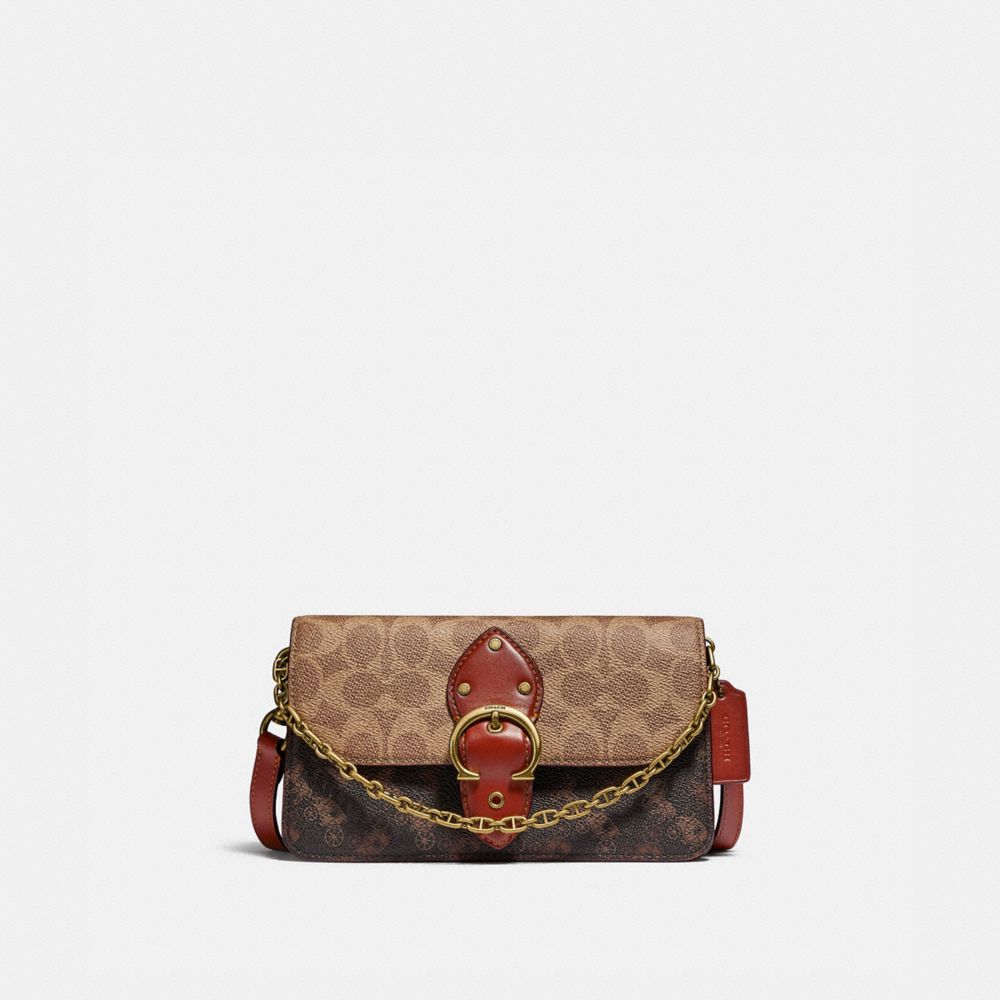 BEAT CROSSBODY CLUTCH IN SIGNATURE CANVAS WITH HORSE AND CARRIAGE PRINT