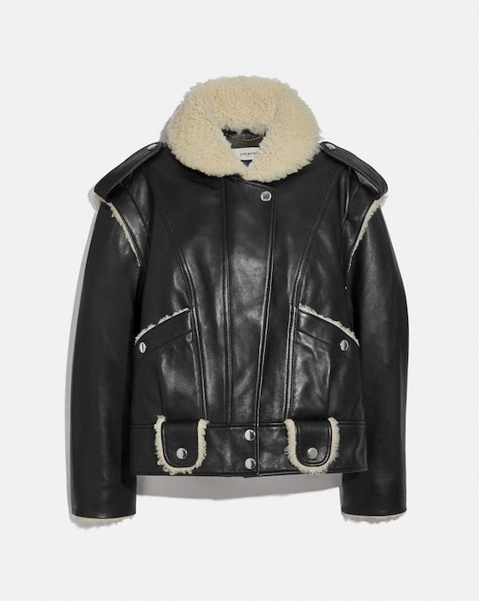 LEATHER SHEARLING JACKET