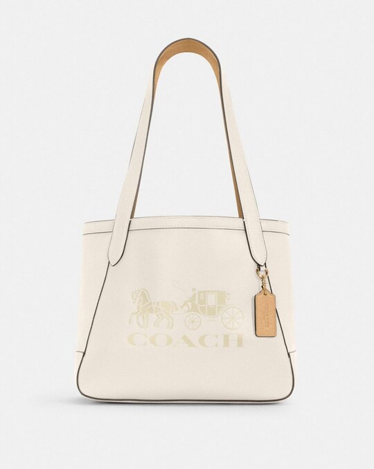 HORSE AND CARRIAGE TOTE 27 WITH HORSE AND CARRIAGE