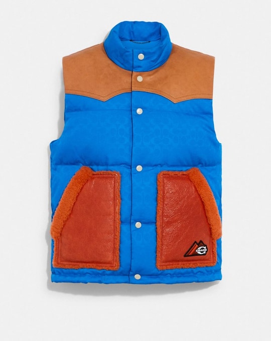 MOUNTAINEERING VEST IN RECYCLED POLYESTER