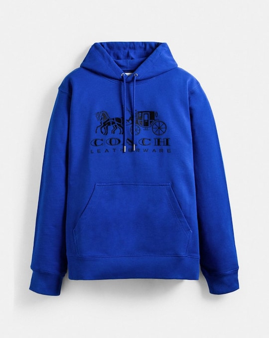 EVERGREEN HORSE AND CARRIAGE HOODIE IN ORGANIC COTTON