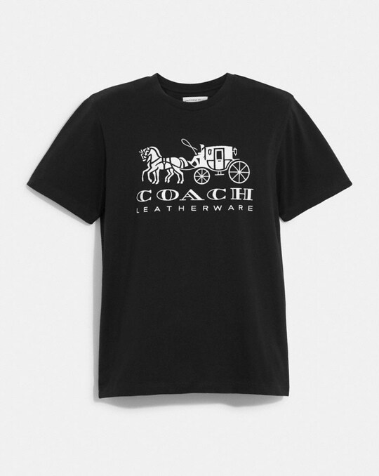 HORSE AND CARRIAGE T-SHIRT IN ORGANIC COTTON