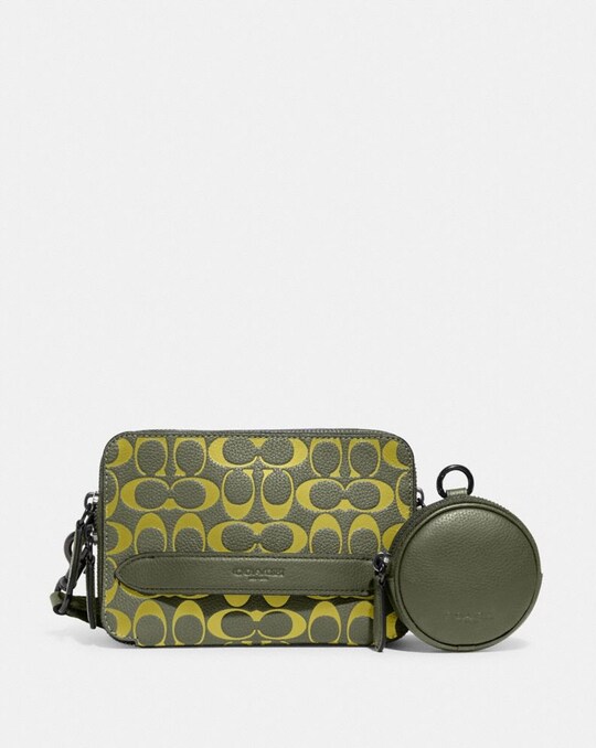 CHARTER CROSSBODY WITH HYBRID POUCH IN SIGNATURE LEATHER