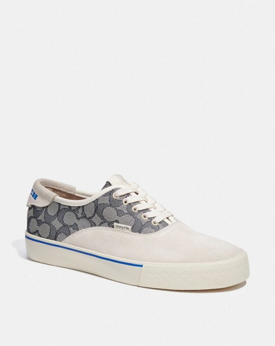 SKATE LACE UP SNEAKER IN SIGNATURE JACQUARD