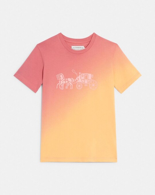 OMBRE HORSE AND CARRIAGE T-SHIRT IN ORGANIC COTTON