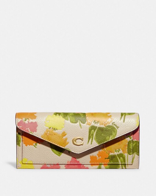 WYN SOFT WALLET WITH FLORAL PRINT