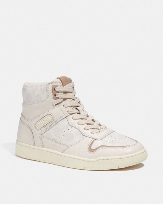 HIGH TOP SNEAKER IN SIGNATURE CANVAS