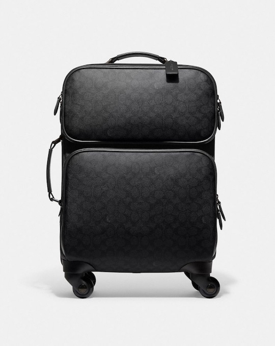 WHEELED CARRY ON IN SIGNATURE CANVAS
