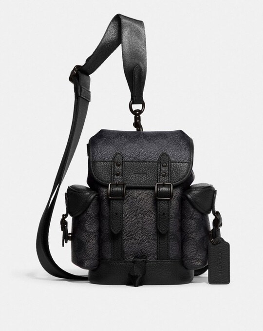 HITCH BACKPACK 13 IN SIGNATURE CANVAS
