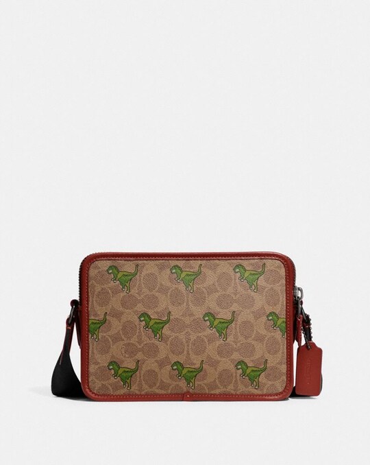 CHARTER CROSSBODY 24 IN SIGNATURE CANVAS WITH REXY PRINT