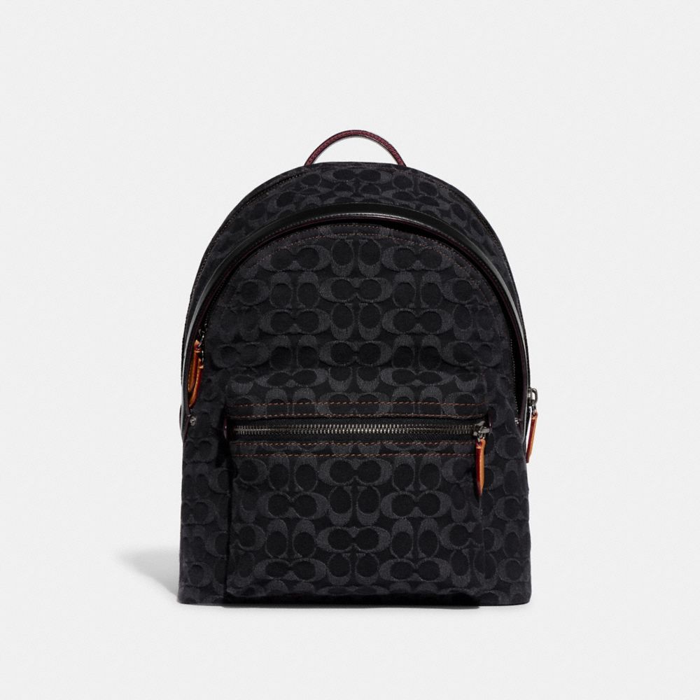 CHARTER BACKPACK IN SIGNATURE DENIM