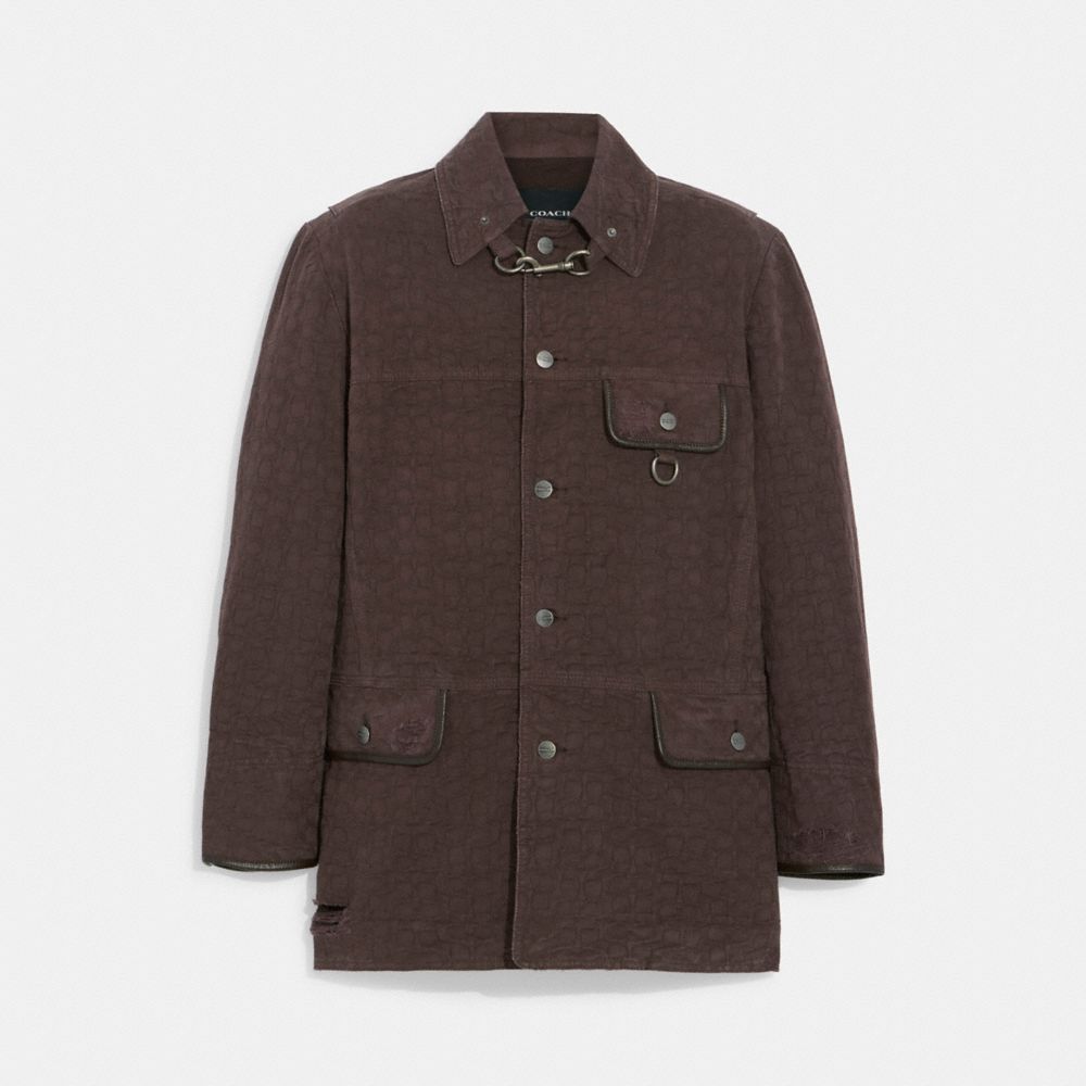 DENIM PEACOAT