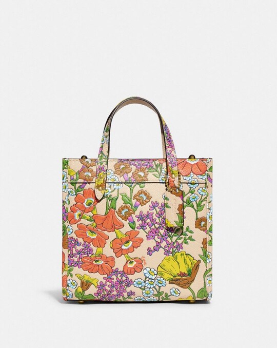 FIELD TOTE 22 WITH FLORAL PRINT